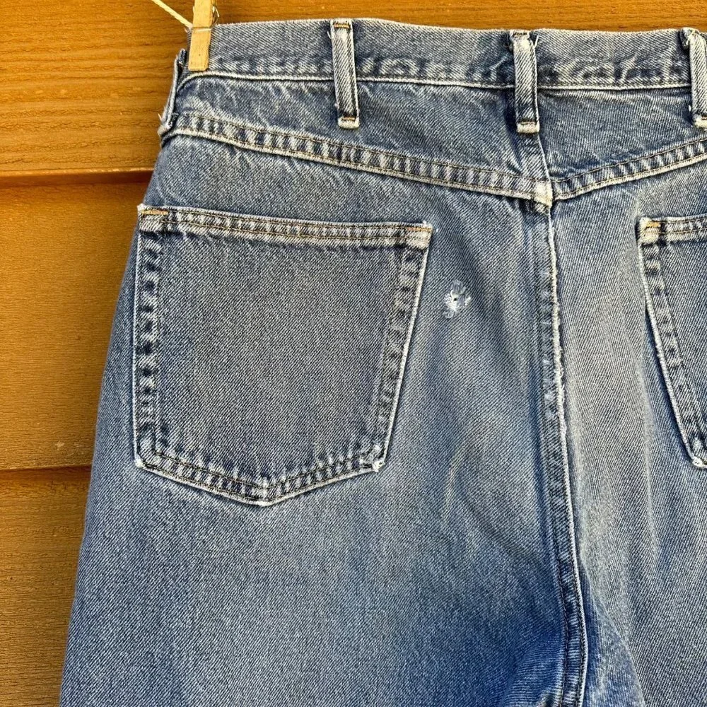 Vintage Wrangler Destroyed Worked In Blue Jeans Size 36